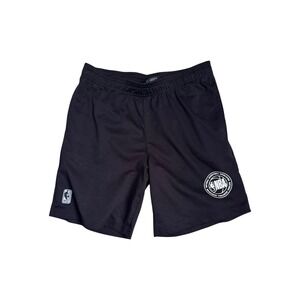 NBA Boys Athletic Basketball Shorts Black Logo Size 14-16
